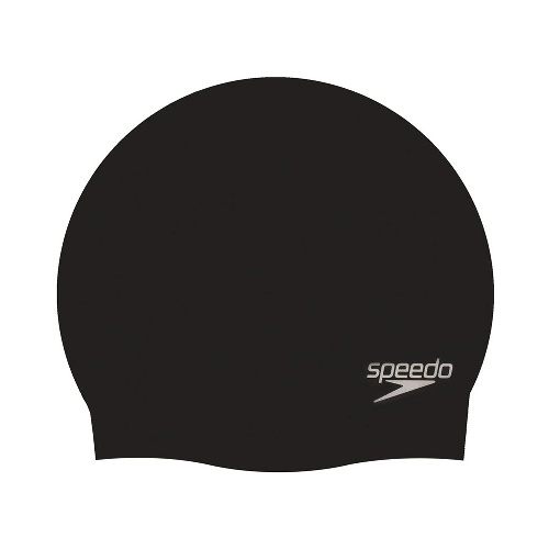 Шапочка для плавания SPEEDO Plain Molded Silicone Cap, Цвет основной Черный