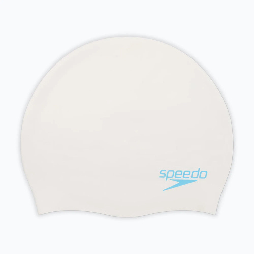 Шапочка для плавания SPEEDO Moulded Silicone Cap Jr, детская, Цвет основной Белый