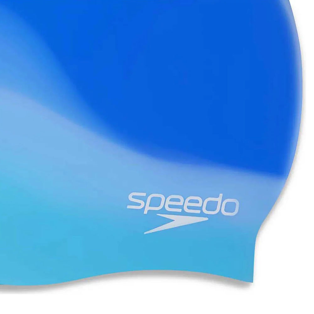 Шапочка для плавания SPEEDO Multi Color Silicone Cap, Цвет основной Голубой