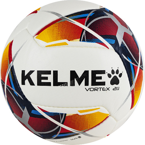 Мяч футбольный KELME Vortex 21.4, Цвет основной Бело-оранжевый, Размер 5