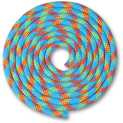 Скакалка гимнастическая INDIGO, длина 3м, Цвет основной Голубой