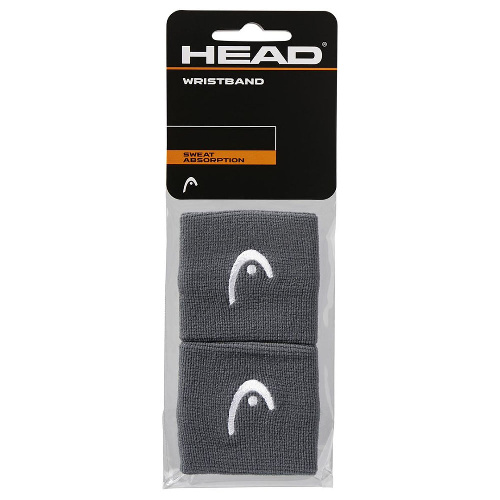 Напульсники HEAD 2,5&quot;, ширина 7см, 2 шт., Цвет основной Серый, Размер Универсальный