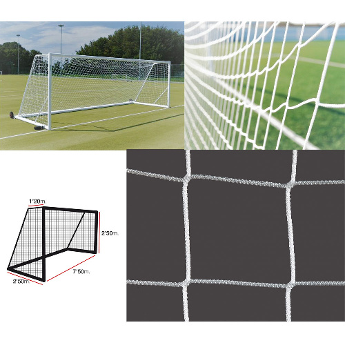 Сетка футбольная EL LEON DE ORO, белая