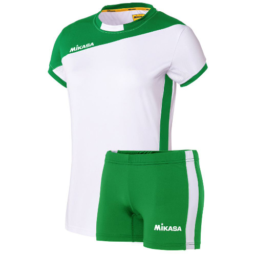 Форма волейбольная MIKASA, женская, Цвет основной Бело-зеленый, Размер xxl