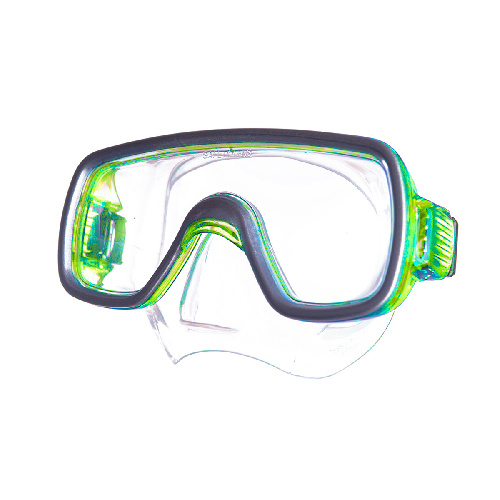 Маска для плавания SALVAS Geo Jr Mask, размер детский, Цвет основной Желтый, Размер junior