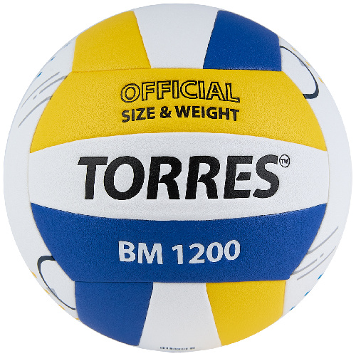 Мяч волейбольный TORRES BM1200, микрофибра, размер 5