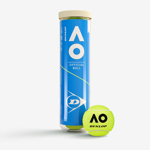 Мячи для большого тенниса Dunlop Australian Open, упаковка 4 шт, ITF