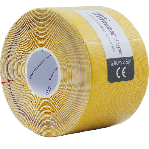 Тейп кинезиологический TMAX Extra Sticky, Цвет основной Желтый