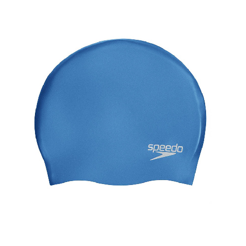 Шапочка для плавания SPEEDO Plain Molded Silicone Cap, Цвет основной Голубой
