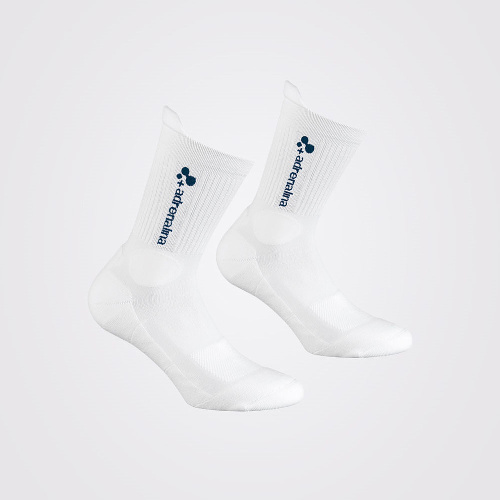 Носки волейбольные +ADRENALINA Best, белый, Цвет основной Белый/темно-синий, Размер m