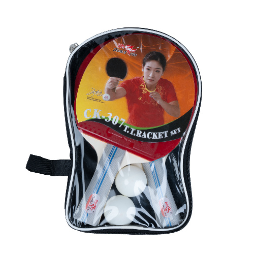 Набор для настольного тенниса Double Fish CK-307, 2 ракетки и 2 мяча с сумкой-чехлом