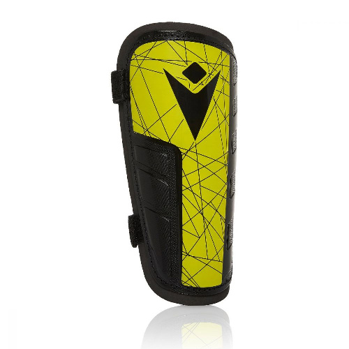 Щитки футбольные MACRON Lister, Цвет основной Черно-желтый, Размер junior