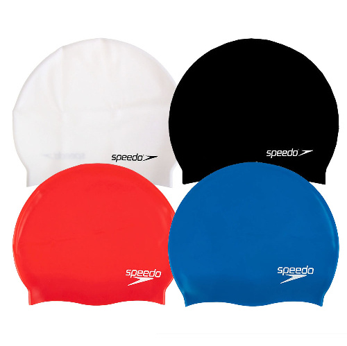 Шапочка для плавания SPEEDO Plain Flat Silicone Cap Junior, детская, 4 цвета в ассортименте, Цвет основной Мультиколор