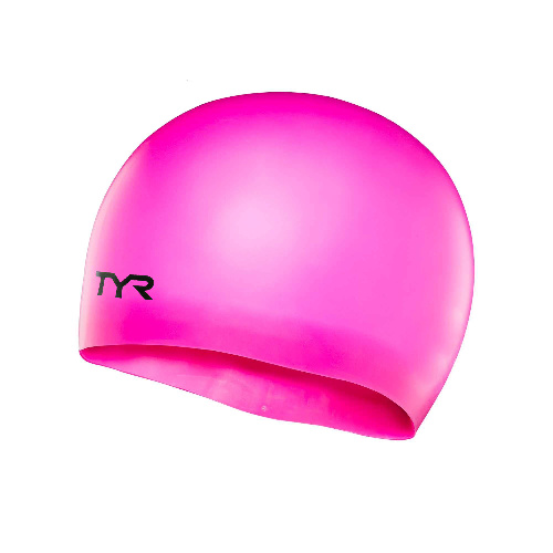 Шапочка для плавания TYR Wrinkle Free Junior Silicone Cap, подростковая, 10-16 лет, Цвет основной Розовый, Размер junior