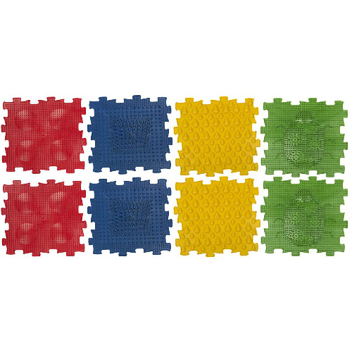 Коврик игровой массажный, 8 модулей 24,5*24,5*1,4см.