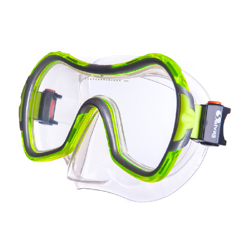 Маска для плавания SALVAS Viva Sr Mask, размер взрослый, Цвет основной Желтый