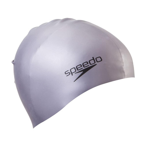 Шапочка для плавания SPEEDO Plain Molded Silicone Cap, Цвет основной Серебристый