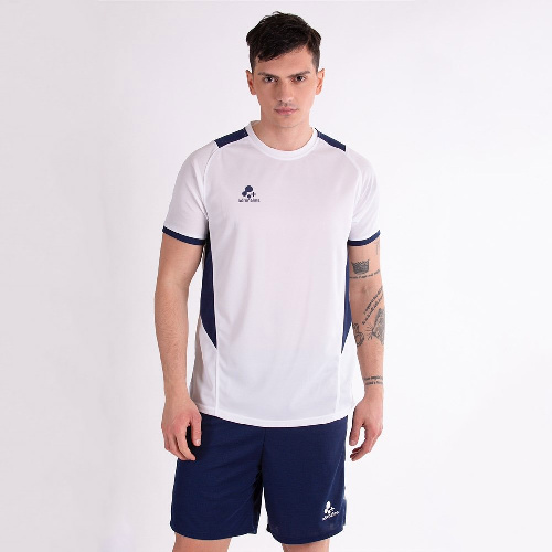 Форма волейбольная +ADRENALINA Tommy, мужская, Цвет основной Бело-темносиний, Размер 3xl