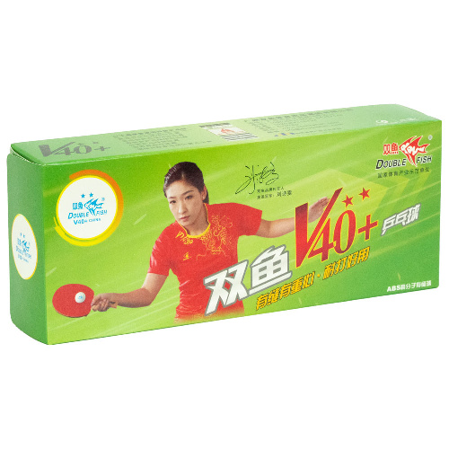 Мяч для настольного тенниса Double Fish 2**, 10 шт