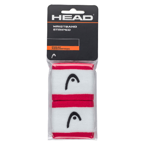 Напульсники HEAD 2,5&quot; stripped, ширина 7см, Цвет основной Бело-малиновый