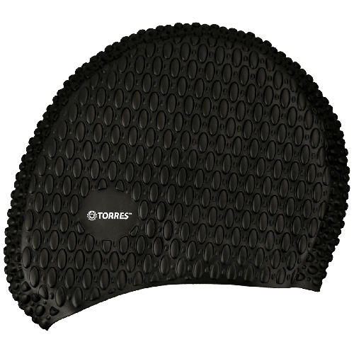 Шапочка для плавания TORRES Bobbles, Цвет основной Черный