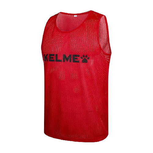 Манишка тренировочная KELME, взрослая, Цвет основной Красный