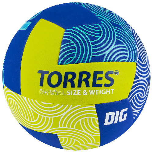 Мяч волейбольный TORRES DIG, размер 5