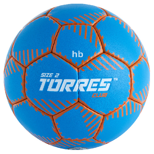 Мяч гандбольный TORRES Club, Цвет основной Синий, Размер 2