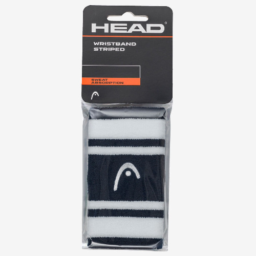 Напульсники HEAD 5&quot; striped, ширина 12,7 см, Цвет основной Темносине-белый