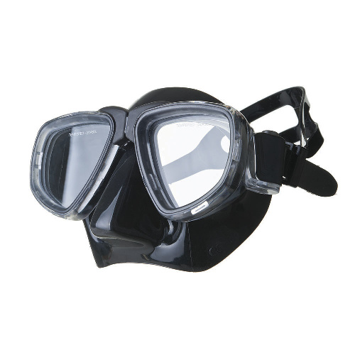 Маска для плавания SALVAS Neptun, профессиональная, размер взрослый, черная