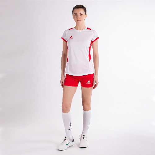 Форма волейбольная +ADRENALINA Clas, женская, Цвет основной Бело-красный, Размер l
