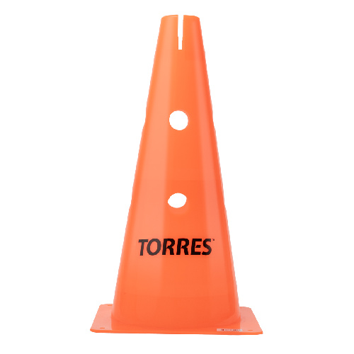 Конус тренировочный TORRES с боковыми отверстиями, высота 38 см