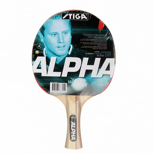 Ракетка для настолольного тенниса Stiga Alpha, ITTF накладка